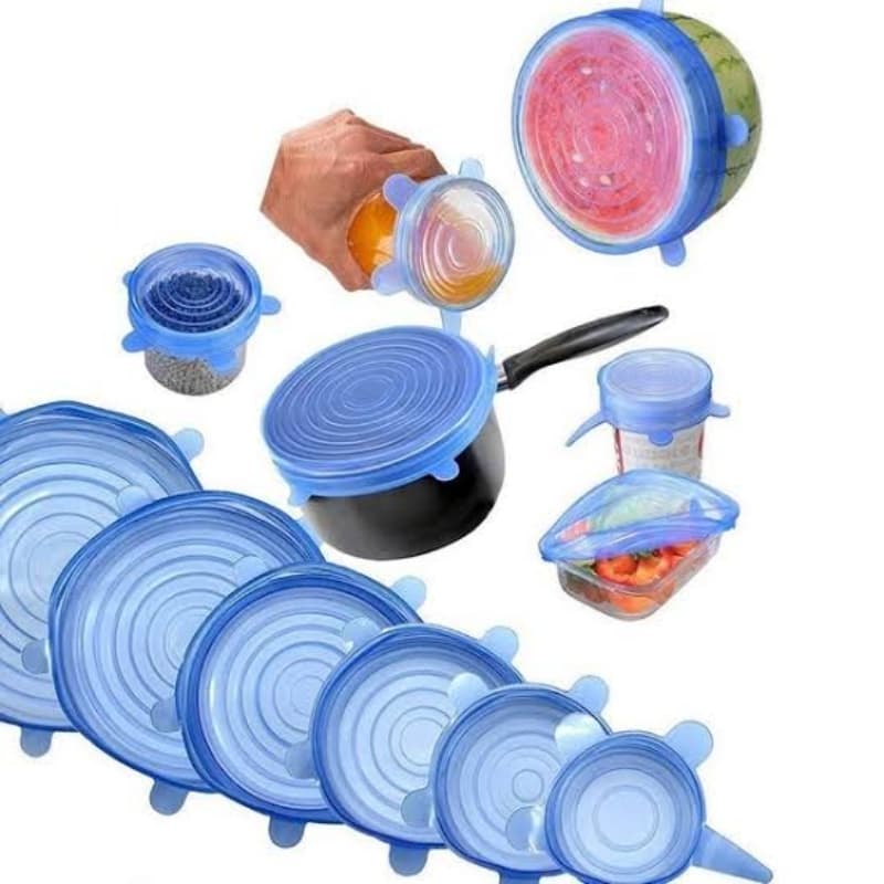 *Silicone Lids 6 Different Sizes set