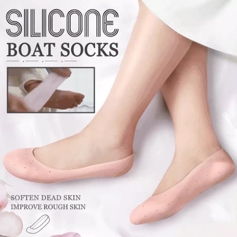 Silicone Foot Chapped Care Tool Moisturizing Gel Heel Socks Cracked Skin Ca