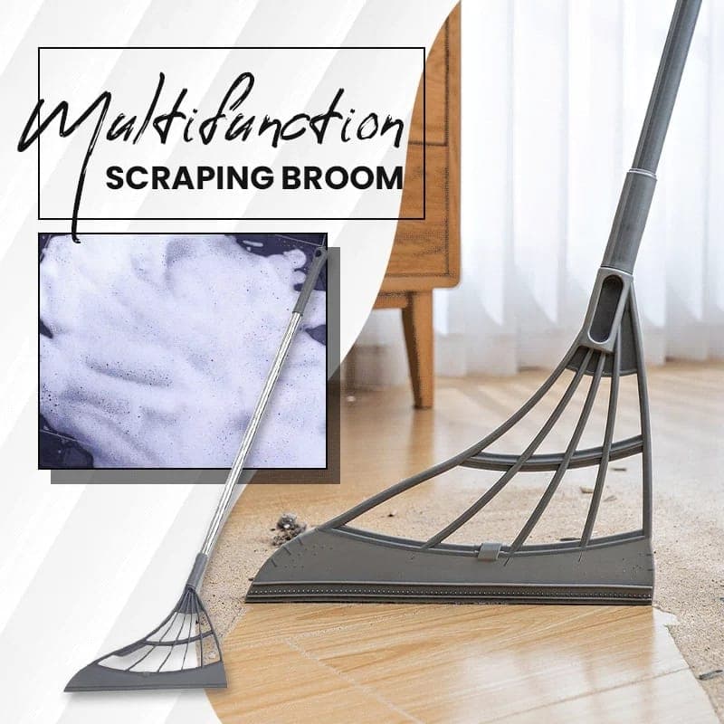 Magic Broom Bathroom Floor Wiper Scrape Pet Hair Fur Wet Dust  Silicone Cle