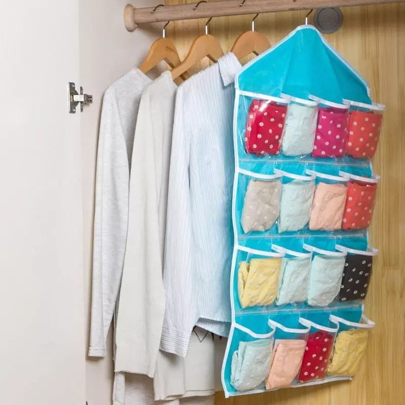 Over The Door Storage Bag Wall Closest Shoe Organizer Rack 16 Pocket Hangin