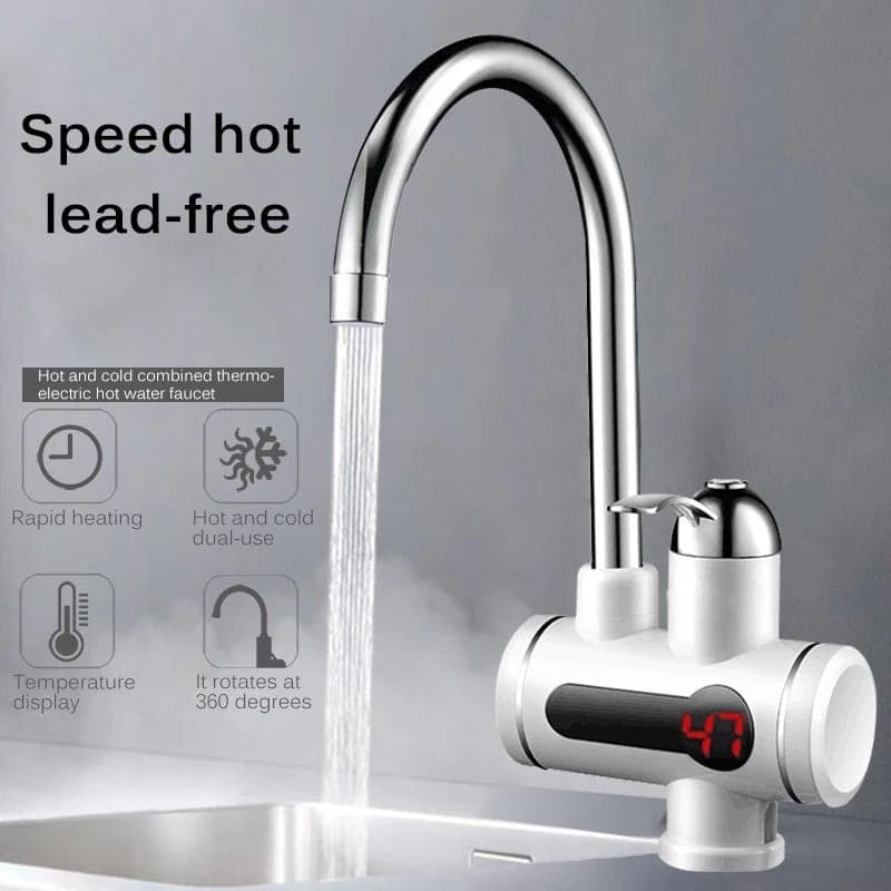 Water Heater Shower 220V Kitchen Faucet EU Plug Electric Water Heater