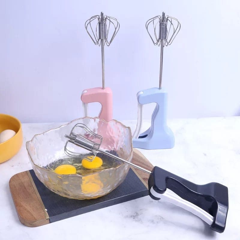 Semi-Automatic Egg Beater Manual Hand Mixer Stiring Whisk Kitchen Accessori