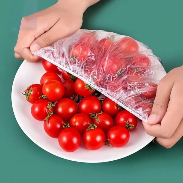 100pc Disposable Cling Film Cover Household Refrigerator Food Fruit Preserv