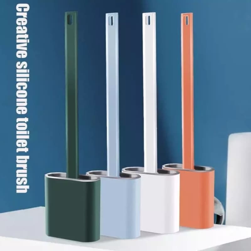 Creative silicone toilet brush