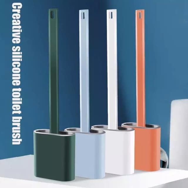Creative silicone toilet brush