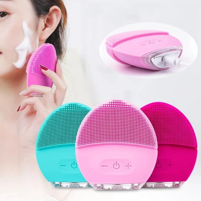 Electric Face Cleansing Brush Sonic Facial Brush Deep Washing Blackheads an