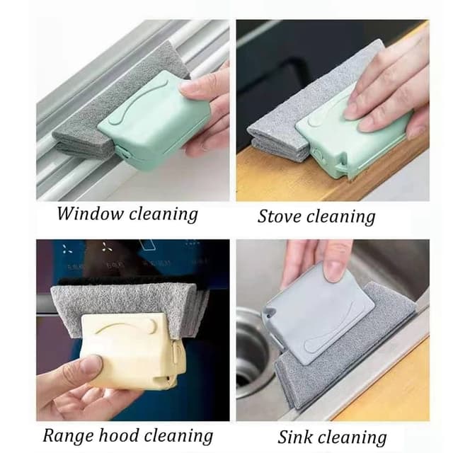 Creative Groove Window Cleaning Brush Useful Washable Venetian Blade  Dust 