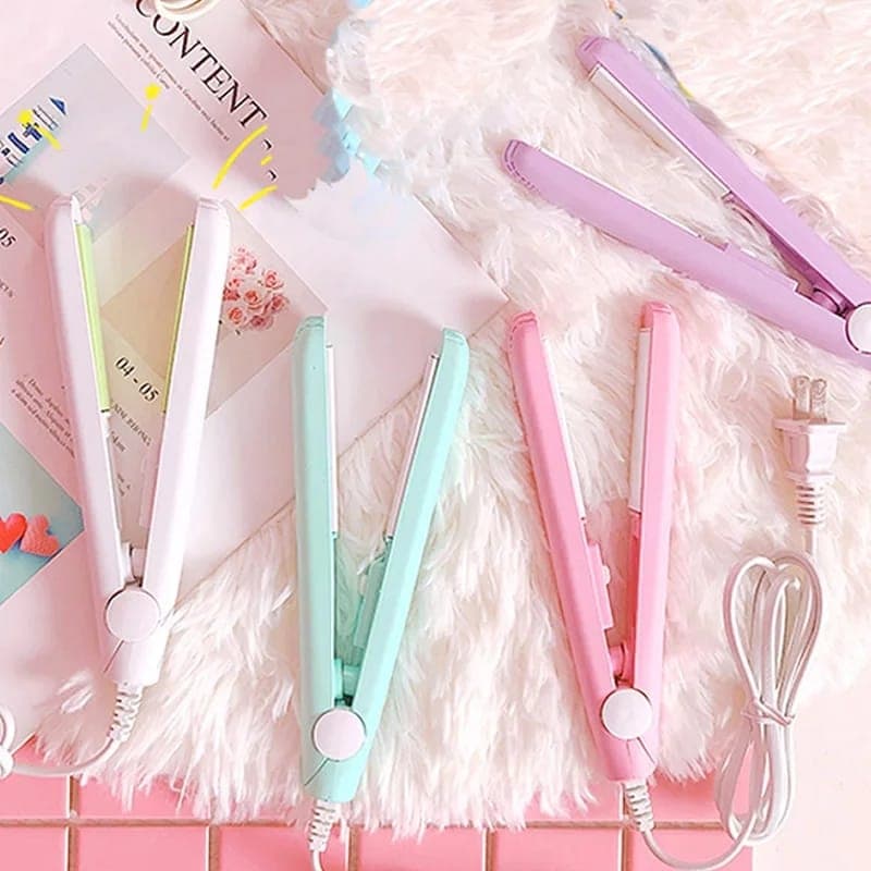 Mini Hair straightener Iron Ceramic Straightening Styling Tools Hair Curler