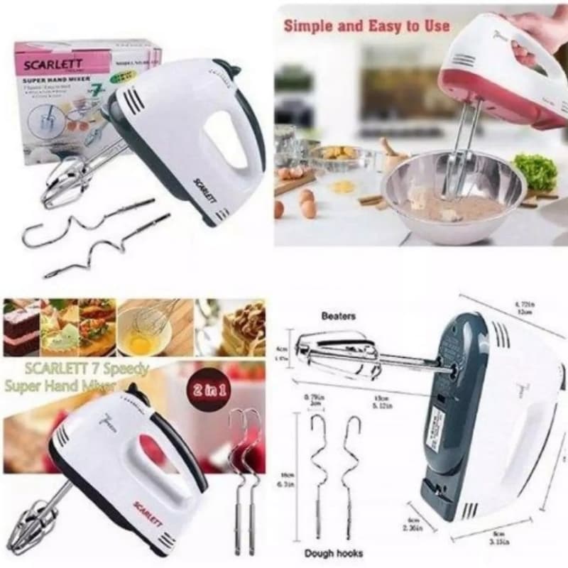 Scarlet Multifunctional 7 speed electric mixer