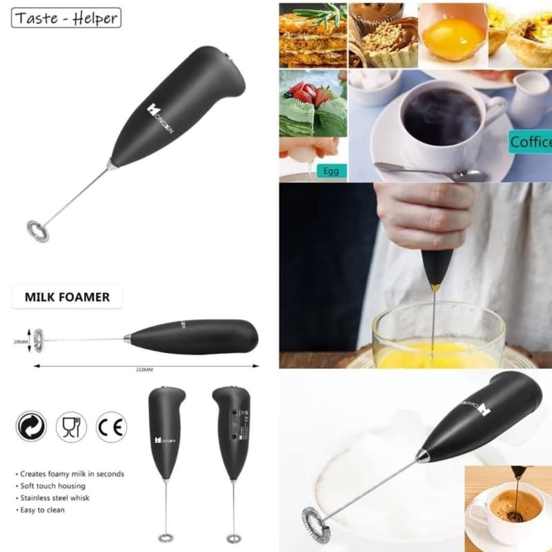 Coffee mixer cell operated