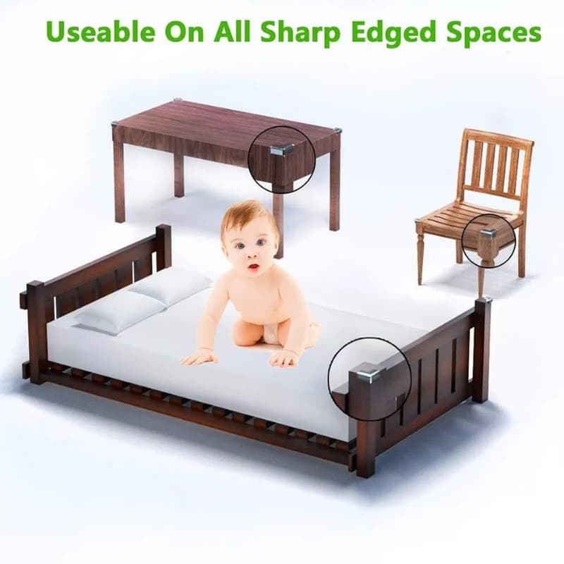 4pcs Transparent Anti-collision Angle PVC Pad Child Safety Corner Guard Bab